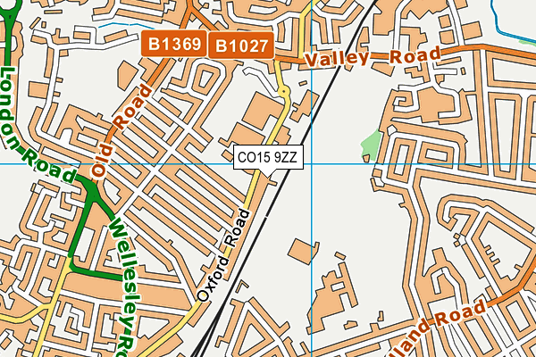 CO15 9ZZ map - OS VectorMap District (Ordnance Survey) CO15 9ZZ map - OS VectorMap District (Ordnance Survey)