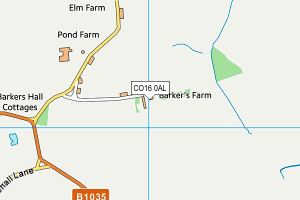 CO16 0AL map - OS VectorMap District (Ordnance Survey) CO16 0AL map - OS VectorMap District (Ordnance Survey)