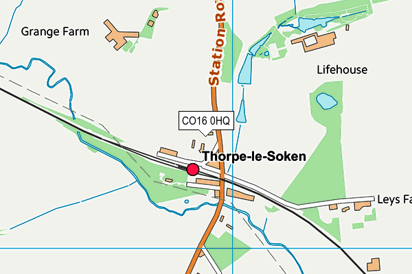 CO16 0HQ map - OS VectorMap District (Ordnance Survey)