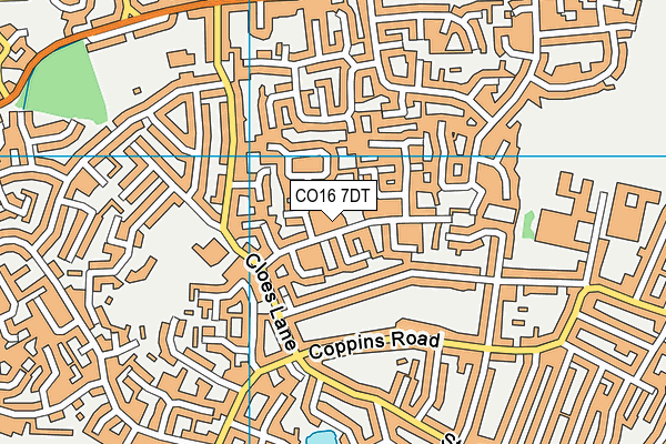 CO16 7DT map - OS VectorMap District (Ordnance Survey) CO16 7DT map - OS VectorMap District (Ordnance Survey)
