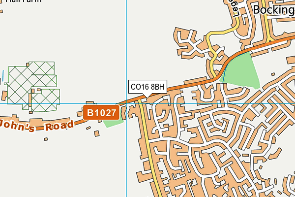 CO16 8BH map - OS VectorMap District (Ordnance Survey) CO16 8BH map - OS VectorMap District (Ordnance Survey)