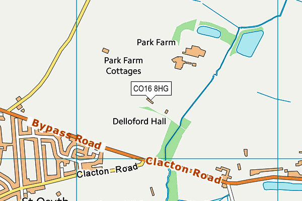 CO16 8HG map - OS VectorMap District (Ordnance Survey) CO16 8HG map - OS VectorMap District (Ordnance Survey)