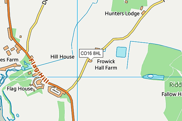 CO16 8HL map - OS VectorMap District (Ordnance Survey)