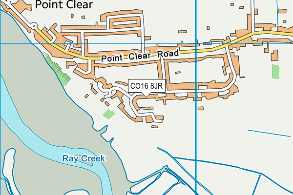 CO16 8JR map - OS VectorMap District (Ordnance Survey) CO16 8JR map - OS VectorMap District (Ordnance Survey)