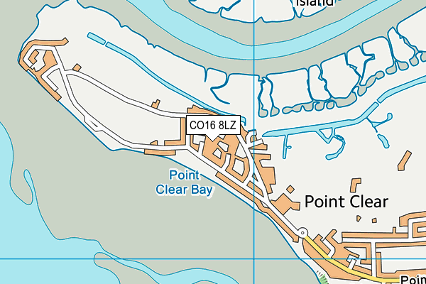 CO16 8LZ map - OS VectorMap District (Ordnance Survey) CO16 8LZ map - OS VectorMap District (Ordnance Survey)