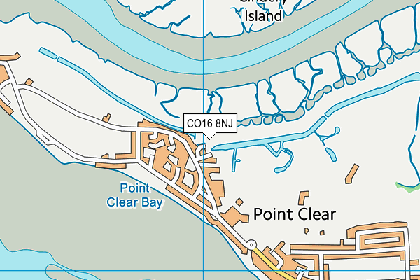 CO16 8NJ map - OS VectorMap District (Ordnance Survey) CO16 8NJ map - OS VectorMap District (Ordnance Survey)