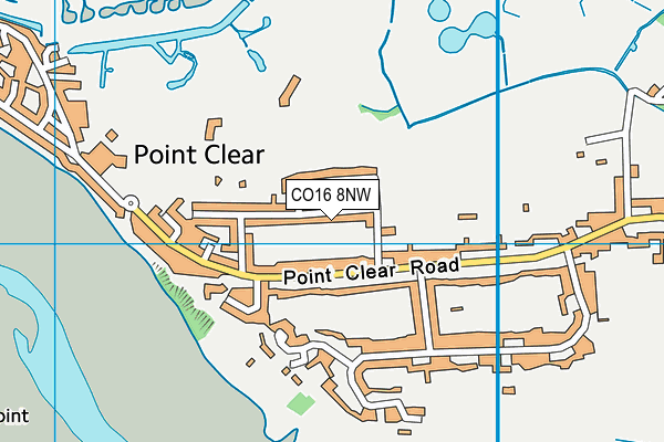 CO16 8NW map - OS VectorMap District (Ordnance Survey) CO16 8NW map - OS VectorMap District (Ordnance Survey)