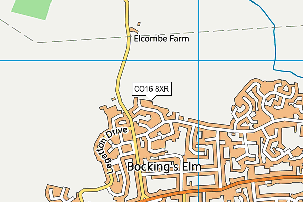 CO16 8XR map - OS VectorMap District (Ordnance Survey) CO16 8XR map - OS VectorMap District (Ordnance Survey)