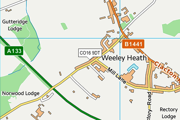 CO16 9DT map - OS VectorMap District (Ordnance Survey) CO16 9DT map - OS VectorMap District (Ordnance Survey)
