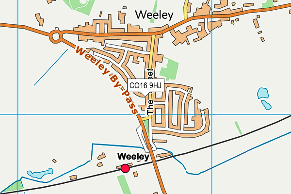 CO16 9HJ map - OS VectorMap District (Ordnance Survey) CO16 9HJ map - OS VectorMap District (Ordnance Survey)