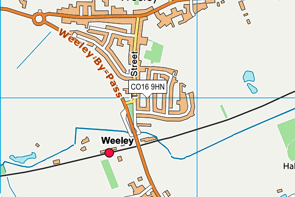 CO16 9HN map - OS VectorMap District (Ordnance Survey) CO16 9HN map - OS VectorMap District (Ordnance Survey)