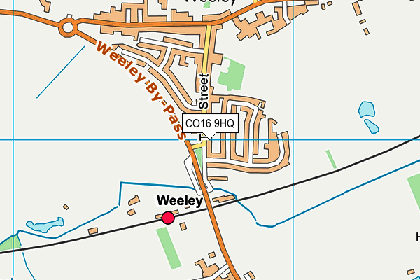 CO16 9HQ map - OS VectorMap District (Ordnance Survey) CO16 9HQ map - OS VectorMap District (Ordnance Survey)