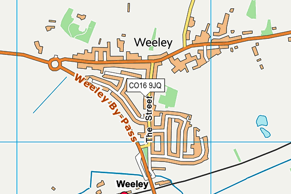CO16 9JQ map - OS VectorMap District (Ordnance Survey) CO16 9JQ map - OS VectorMap District (Ordnance Survey)