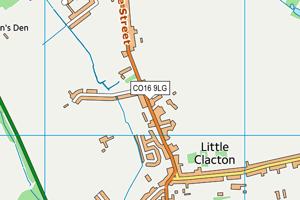CO16 9LG map - OS VectorMap District (Ordnance Survey) CO16 9LG map - OS VectorMap District (Ordnance Survey)