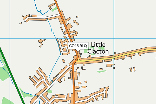 CO16 9LQ map - OS VectorMap District (Ordnance Survey)