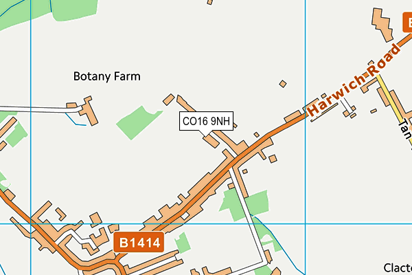 CO16 9NH map - OS VectorMap District (Ordnance Survey) CO16 9NH map - OS VectorMap District (Ordnance Survey)