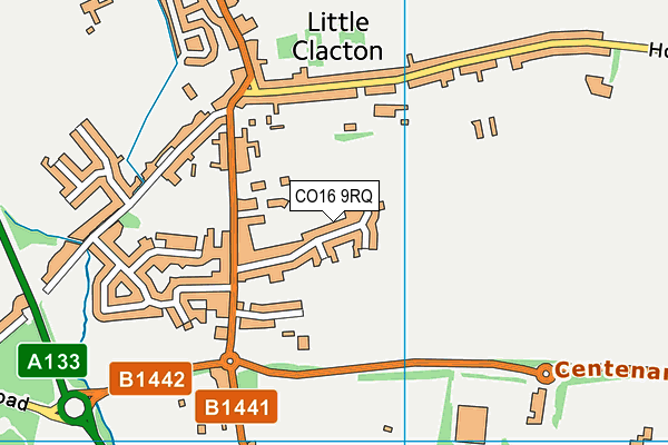 CO16 9RQ map - OS VectorMap District (Ordnance Survey) CO16 9RQ map - OS VectorMap District (Ordnance Survey)