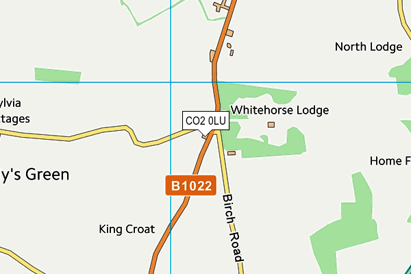 CO2 0LU map - OS VectorMap District (Ordnance Survey) CO2 0LU map - OS VectorMap District (Ordnance Survey)