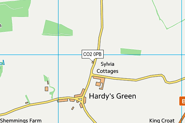 CO2 0PB map - OS VectorMap District (Ordnance Survey) CO2 0PB map - OS VectorMap District (Ordnance Survey)