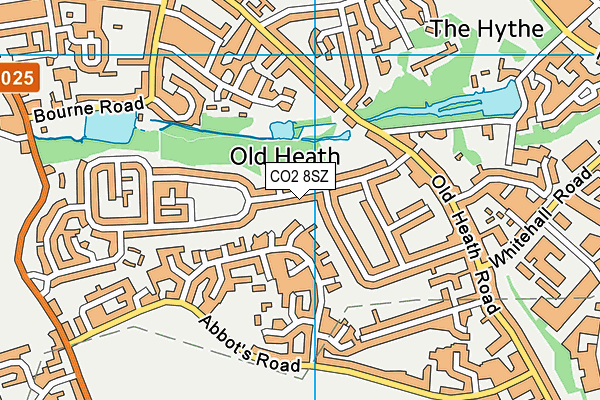 CO2 8SZ map - OS VectorMap District (Ordnance Survey) CO2 8SZ map - OS VectorMap District (Ordnance Survey)