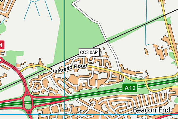 CO3 0AP map - OS VectorMap District (Ordnance Survey) CO3 0AP map - OS VectorMap District (Ordnance Survey)