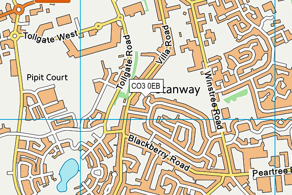 CO3 0EB map - OS VectorMap District (Ordnance Survey) CO3 0EB map - OS VectorMap District (Ordnance Survey)