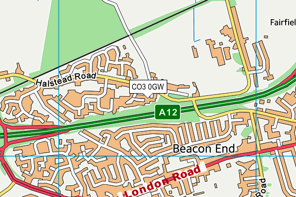 CO3 0GW map - OS VectorMap District (Ordnance Survey) CO3 0GW map - OS VectorMap District (Ordnance Survey)