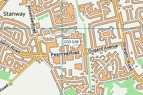 CO3 0JW map - OS VectorMap District (Ordnance Survey) CO3 0JW map - OS VectorMap District (Ordnance Survey)