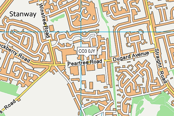 CO3 0JY map - OS VectorMap District (Ordnance Survey) CO3 0JY map - OS VectorMap District (Ordnance Survey)