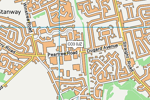 CO3 0JZ map - OS VectorMap District (Ordnance Survey) CO3 0JZ map - OS VectorMap District (Ordnance Survey)