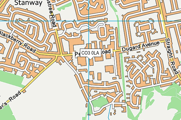 CO3 0LA map - OS VectorMap District (Ordnance Survey) CO3 0LA map - OS VectorMap District (Ordnance Survey)
