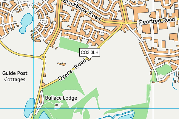CO3 0LH map - OS VectorMap District (Ordnance Survey) CO3 0LH map - OS VectorMap District (Ordnance Survey)