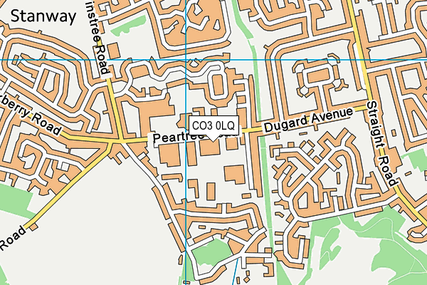 CO3 0LQ map - OS VectorMap District (Ordnance Survey) CO3 0LQ map - OS VectorMap District (Ordnance Survey)