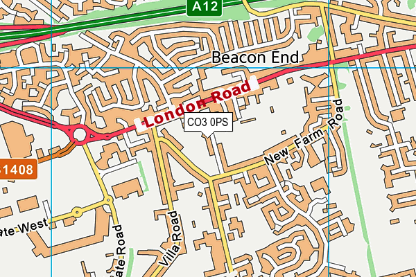 CO3 0PS map - OS VectorMap District (Ordnance Survey) CO3 0PS map - OS VectorMap District (Ordnance Survey)