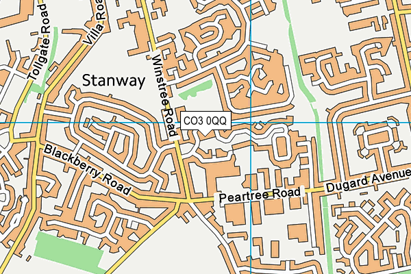CO3 0QQ map - OS VectorMap District (Ordnance Survey) CO3 0QQ map - OS VectorMap District (Ordnance Survey)