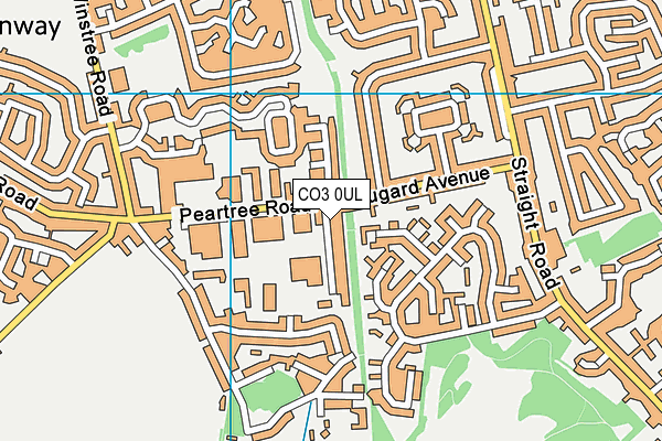 CO3 0UL map - OS VectorMap District (Ordnance Survey)
