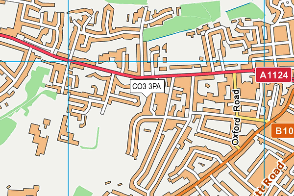CO3 3PA map - OS VectorMap District (Ordnance Survey) CO3 3PA map - OS VectorMap District (Ordnance Survey)