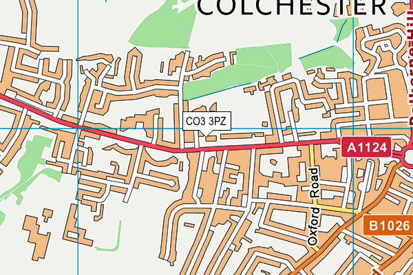 CO3 3PZ map - OS VectorMap District (Ordnance Survey) CO3 3PZ map - OS VectorMap District (Ordnance Survey)