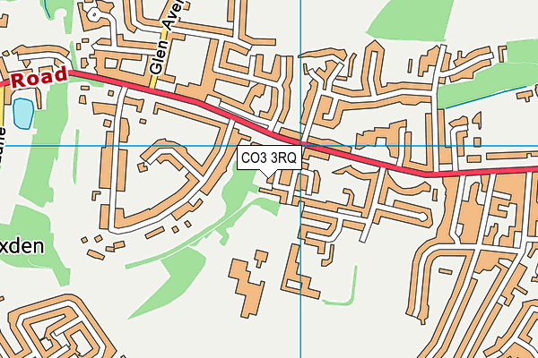 CO3 3RQ map - OS VectorMap District (Ordnance Survey)
