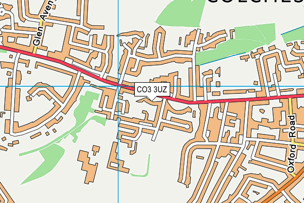 CO3 3UZ map - OS VectorMap District (Ordnance Survey) CO3 3UZ map - OS VectorMap District (Ordnance Survey)