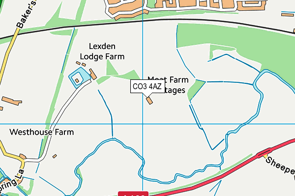 CO3 4AZ map - OS VectorMap District (Ordnance Survey) CO3 4AZ map - OS VectorMap District (Ordnance Survey)