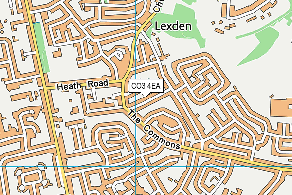 CO3 4EA map - OS VectorMap District (Ordnance Survey) CO3 4EA map - OS VectorMap District (Ordnance Survey)