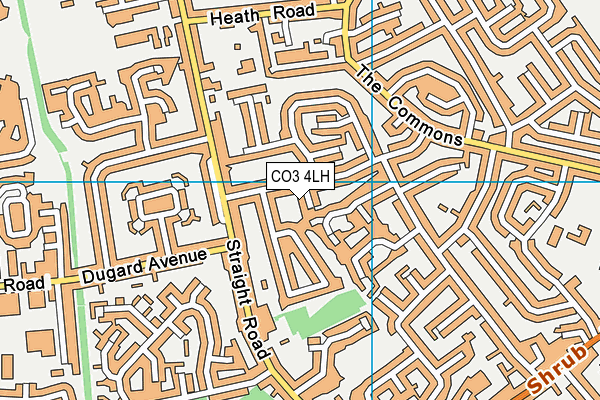 CO3 4LH map - OS VectorMap District (Ordnance Survey) CO3 4LH map - OS VectorMap District (Ordnance Survey)