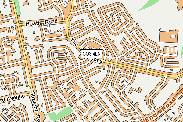 CO3 4LN map - OS VectorMap District (Ordnance Survey) CO3 4LN map - OS VectorMap District (Ordnance Survey)
