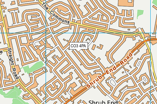 CO3 4PA map - OS VectorMap District (Ordnance Survey)