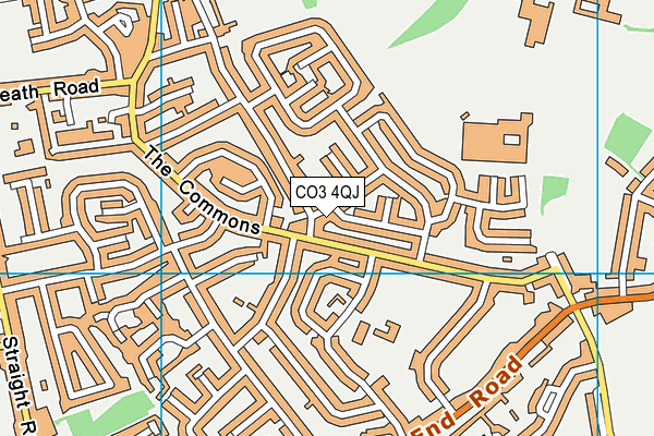 CO3 4QJ map - OS VectorMap District (Ordnance Survey) CO3 4QJ map - OS VectorMap District (Ordnance Survey)