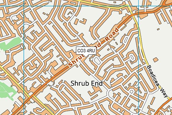 CO3 4RU map - OS VectorMap District (Ordnance Survey) CO3 4RU map - OS VectorMap District (Ordnance Survey)