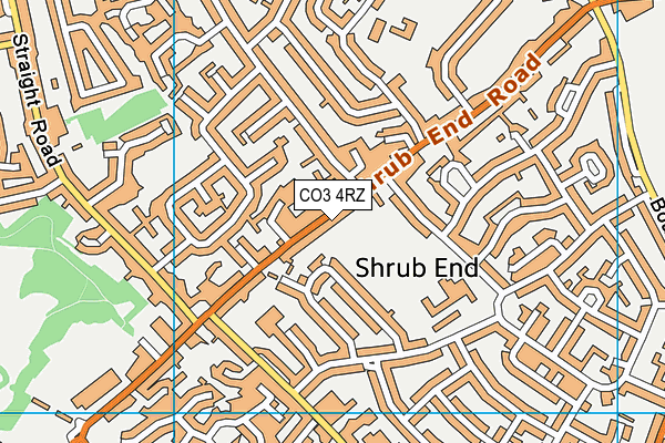 CO3 4RZ map - OS VectorMap District (Ordnance Survey) CO3 4RZ map - OS VectorMap District (Ordnance Survey)