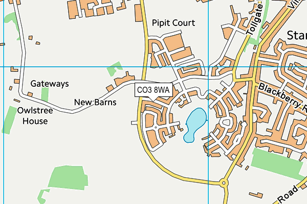 CO3 8WA map - OS VectorMap District (Ordnance Survey) CO3 8WA map - OS VectorMap District (Ordnance Survey)