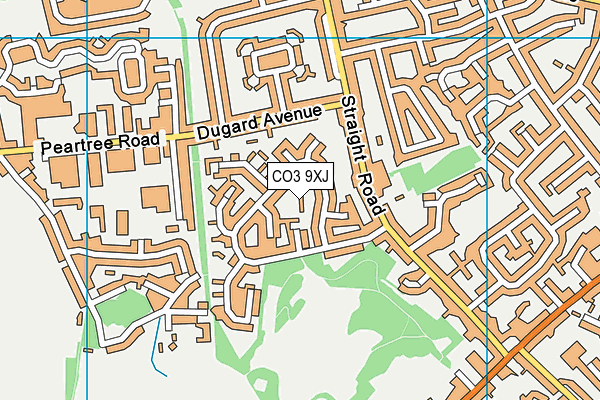 CO3 9XJ map - OS VectorMap District (Ordnance Survey) CO3 9XJ map - OS VectorMap District (Ordnance Survey)
